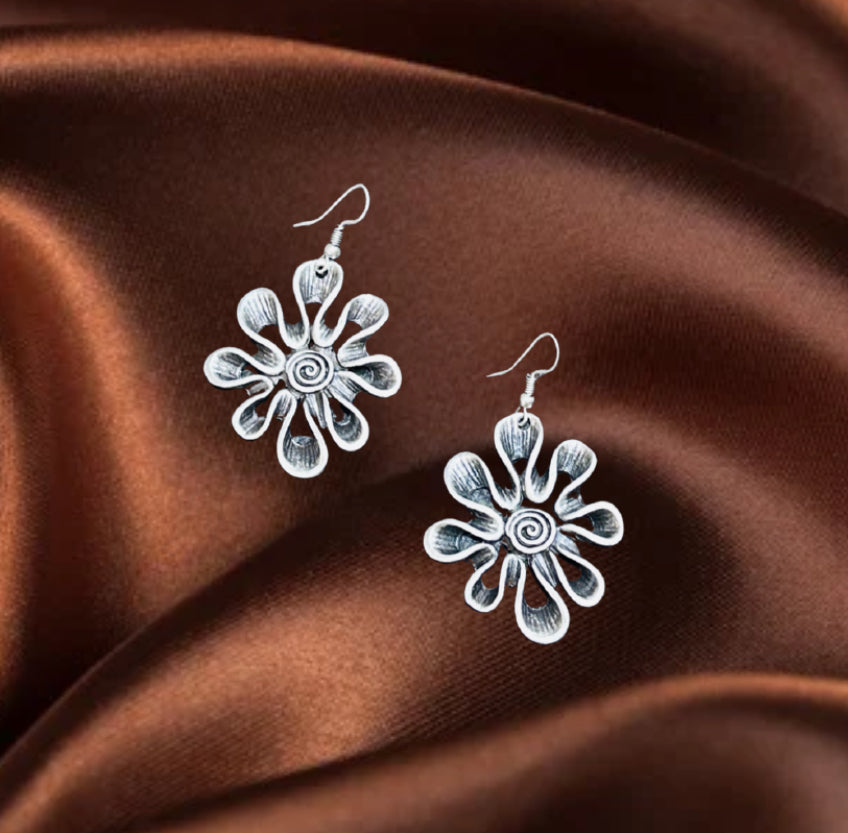 Unique flower earrings