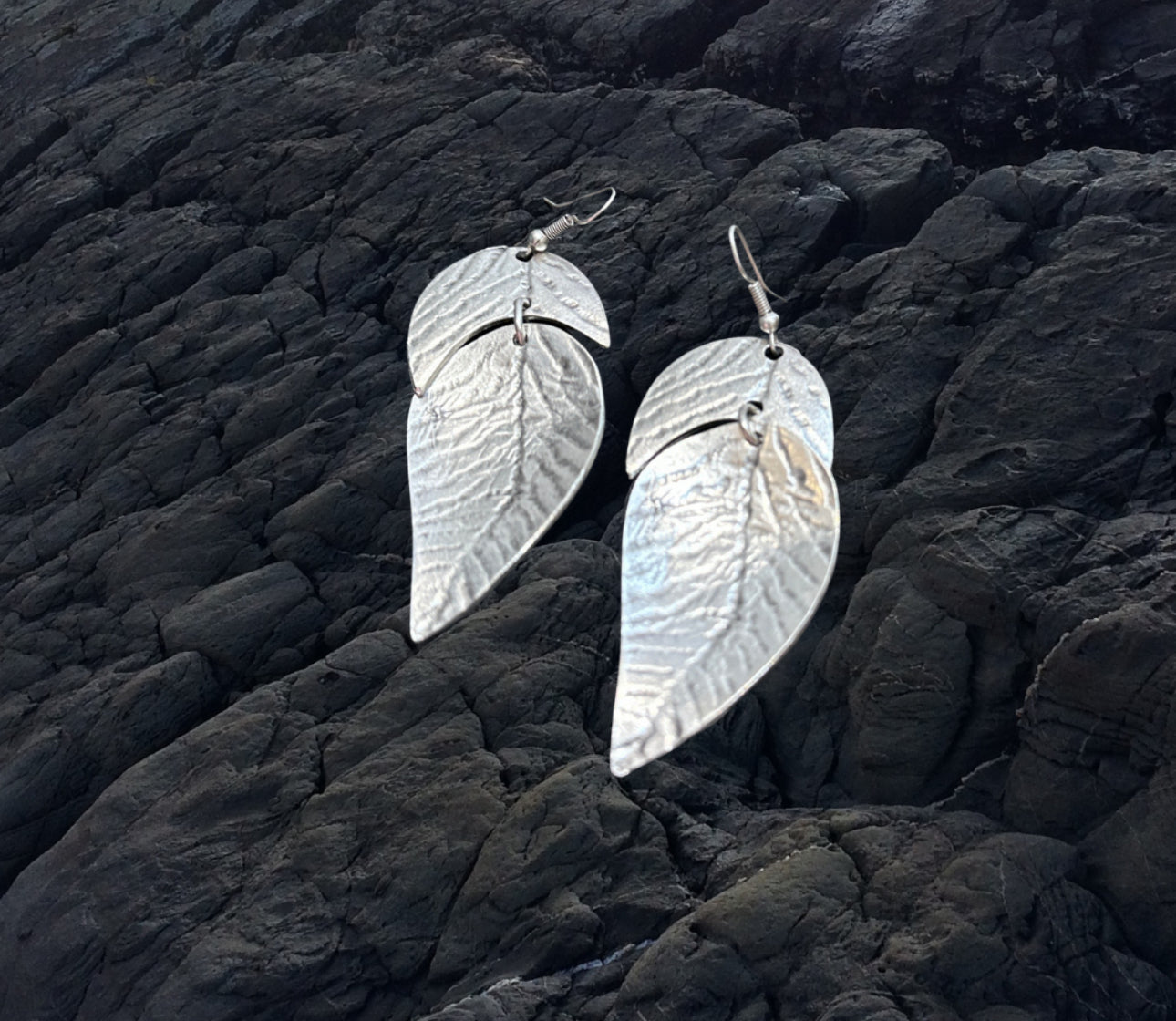 Beautiful leaf earrings