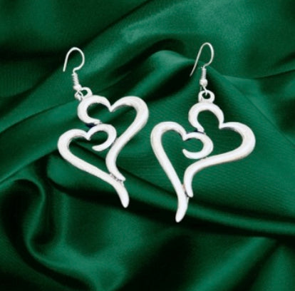 Double heart Earing