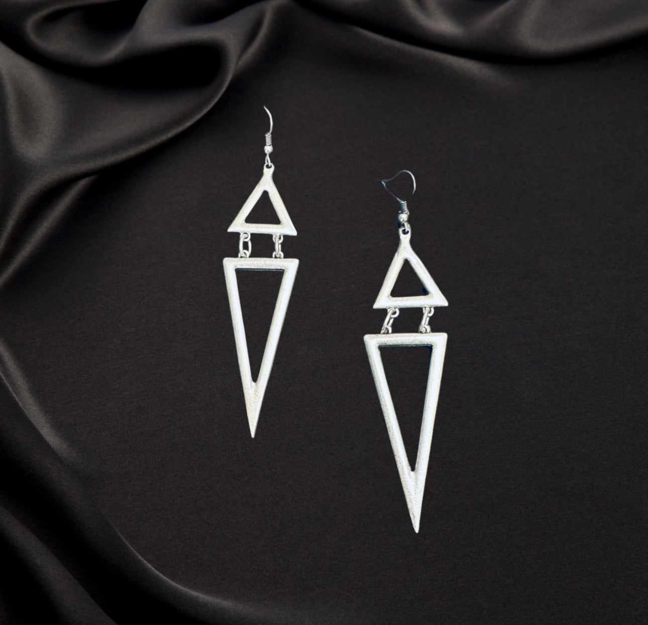 two triangle join together earring