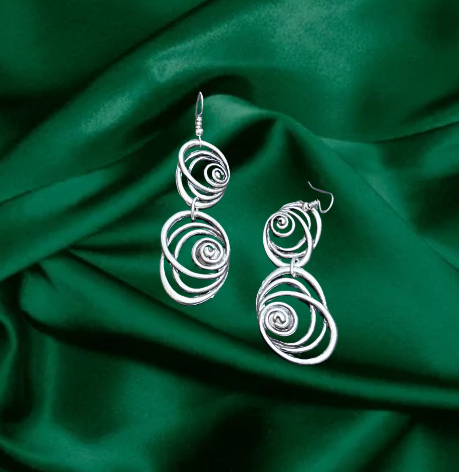 Bohemian circle earrings