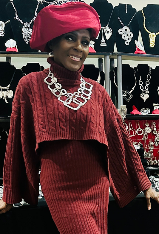 Statement Square necklace