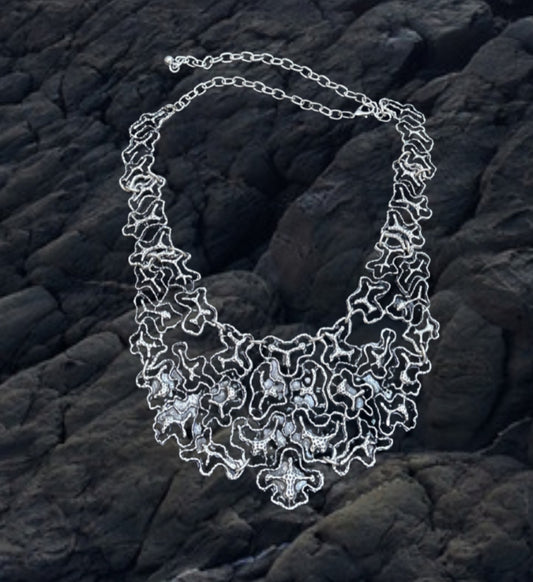 Organic Lace Statement Necklace