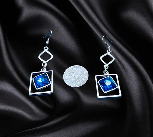 Beautiful navy blue earring