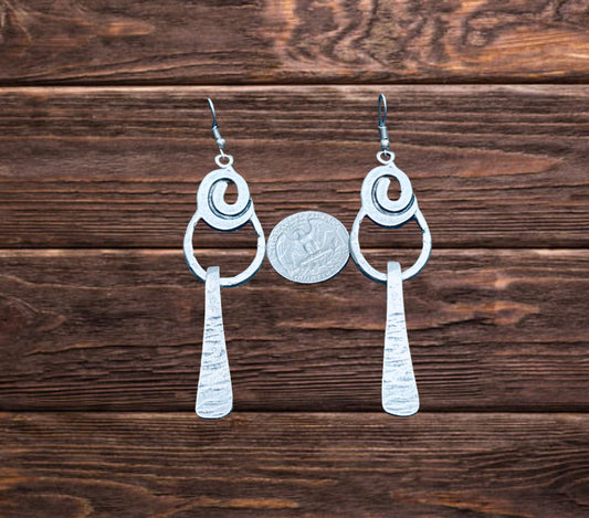 Circle and unusual earring