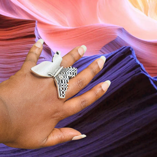 Beautiful butterfly rings